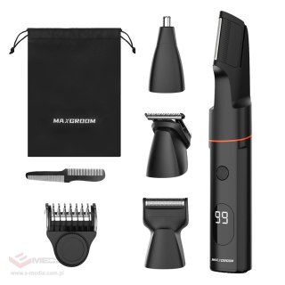 Trymer MAXGROOM LK-881 wielofunkcyjny z wymiennymi końcówkami - czarny