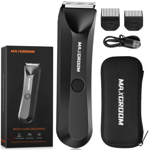 Trymer MAXGROOM RFCD-9087 wielofunkcyjny z lampką LED - czarny