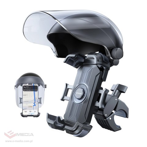 Uchwyt rowerowy Joyroom JR-ZS526 z osłoną przeciwsłoneczną automatyczny - czarny