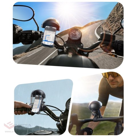 Uchwyt rowerowy Joyroom JR-ZS526 z osłoną przeciwsłoneczną automatyczny - czarny