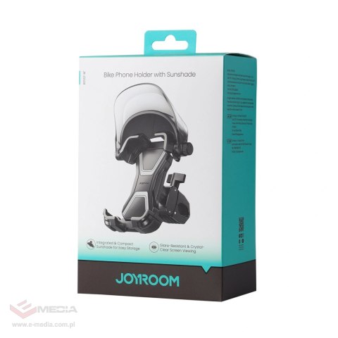Uchwyt rowerowy Joyroom JR-ZS528 z osłoną przeciwsłoneczną - czarny