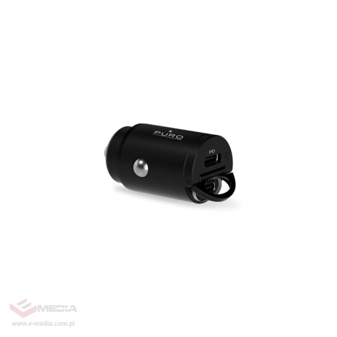 Ładowarka samochodowa Puro Mini 30W Power Delivery 2 x USB-C - czarna
