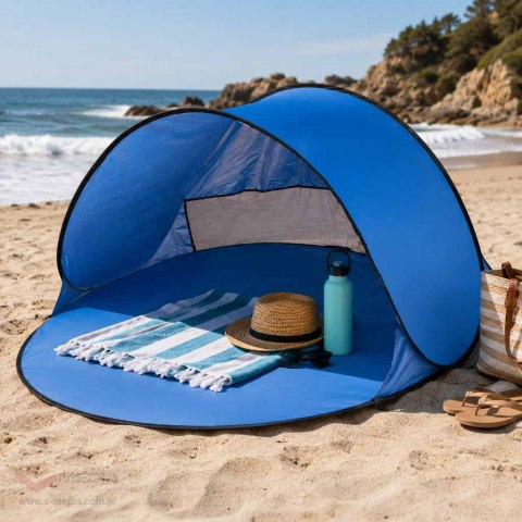 Namiot plażowy duży samorozkładający się automatyczny na plażę parawan ogrodowy XL 146x146cm + pokrowiec
