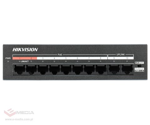 SWITCH POE DS-XS10-P 8-PORTOWY Hikvision