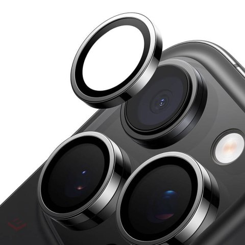 Szkło hartowane TORRAS Lensguard na aparat iPhone 16/16 Plus (czarne)