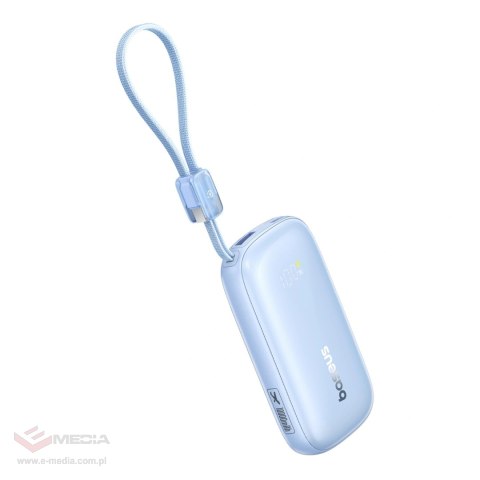 Powerbank Baseus EnerFill FC21 Qpow 3 Ultra 10000mAh 45W z odłączanym kablem USB-C/Lightning - niebieski