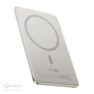 Powerbank Baseus PicoGo AM41 Ultra-Slim 5000mAh 20W kompatybilny z MagSafe z kablem Bases Simple USB-C 60W 30cm - tytanowy