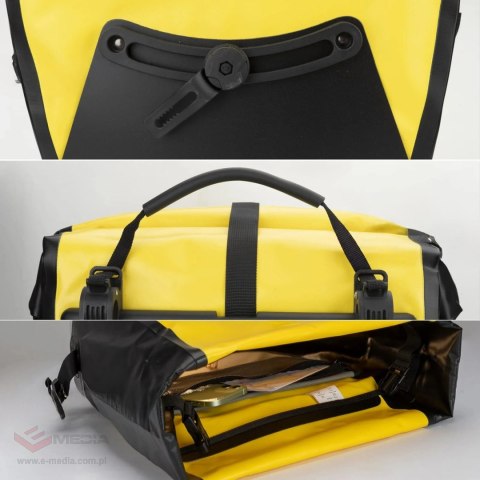 Sakwa rowerowa Rockbros 30140022005 wodoodporna 25-32L - żółta