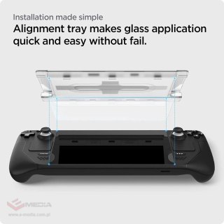 Szkło hartowane Spigen Glas.tR EZ Fit na Steam Deck