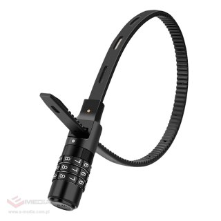 Zapięcie rowerowe Rockbros 3240001001 na szyfr 0,5m - czarne