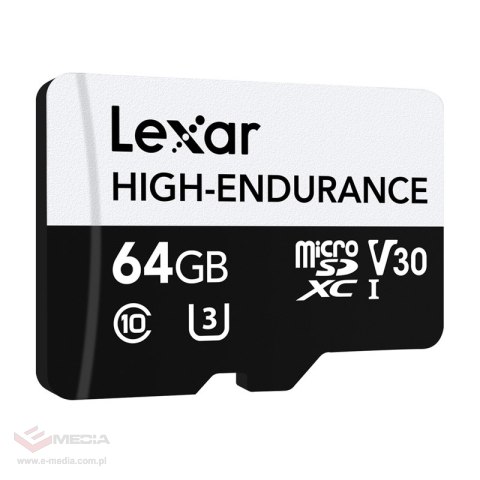 Karta pamięci Lexar High-Endurance microSDHC/microSDXC 64GB