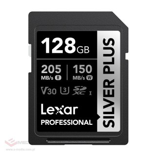 Karta pamięci Lexar Professional SILVER PLUS SDXC 128GB