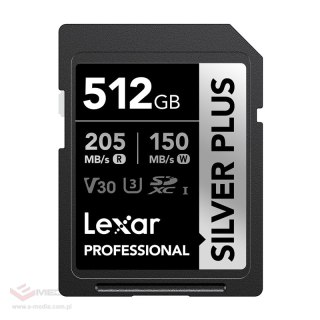 Karta pamięci Lexar Professional SILVER PLUS SDXC 512GB