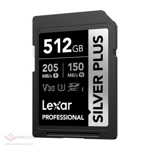 Karta pamięci Lexar Professional SILVER PLUS SDXC 512GB