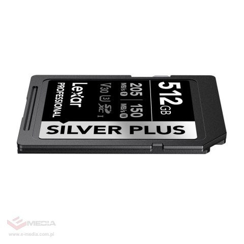 Karta pamięci Lexar Professional SILVER PLUS SDXC 512GB