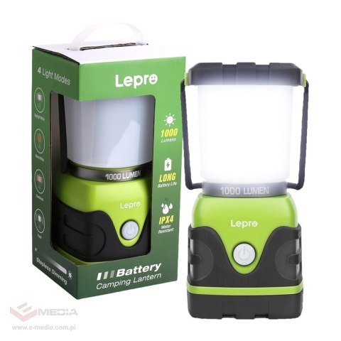 Lampa kempingowa LEPRO 3300002 1000lm na baterie