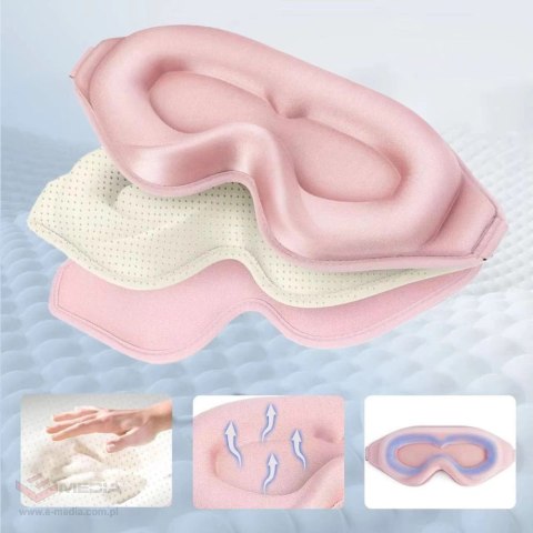 Maska do spania Tech-Protect Eyeshade Sleep Mask - różowa