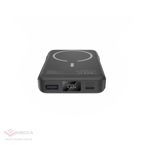Powerbank Tech-Protect LifeMag PB31 z MagSafe 10000mAh 15W USB-C / USB-A / wbudowane kable USB-C / Lightning - czarny