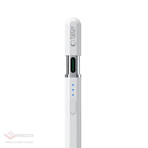 Rysik Tech-Protect Digital Magnetic Stylus Pen 3 magnetyczny do tabletu iPad - biały