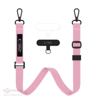 Smycz Tech-Protect C65 Rope Crossbody - różowa