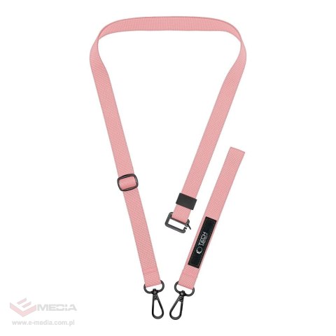 Smycz Tech-Protect C65 Rope Crossbody - różowa