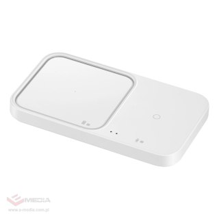 Ładowarka Samsung Wireless Charger Duo EP-P5400TWEGEU indukcyjna 15W - biała + ładowarka sieciowa + kabel