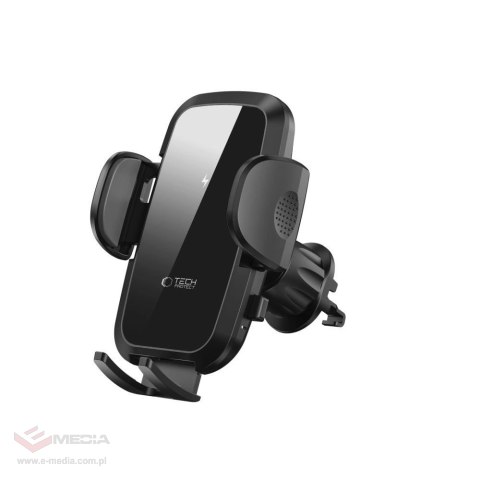 Uchwyt Tech-Protect CM15W-V1 samochodowy na telefon z ładowarką indukcyjną 15W na kokpit / kratkę nawiewu - czarny