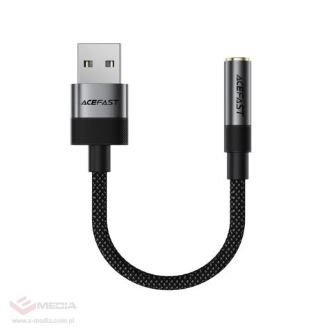 Adapter Acefast J13 USB-A do mini jack 3.5 mm - czarny