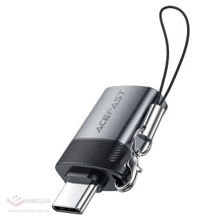 Adapter USB Acefast J7 USB-A - USB-C - szary