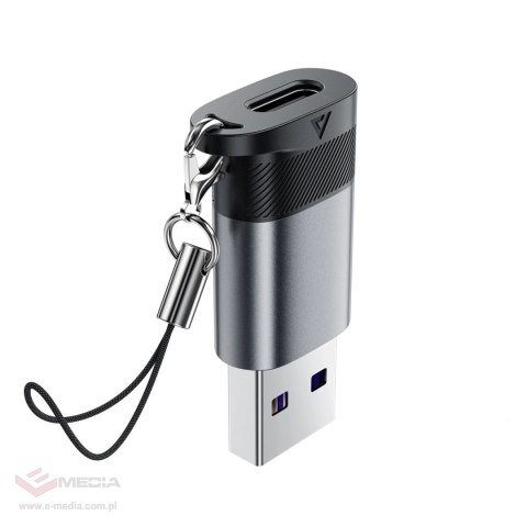 Adapter USB Acefast J8 USB-C - USB-A - szary