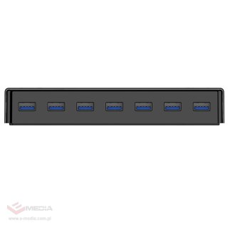 Hub Orico H7928-U3-V1 7x USB-A 3.0 - czarny