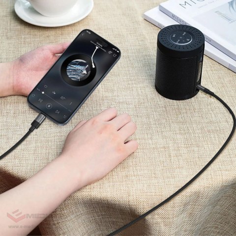 Kabel Acefast J11 USB-C do mini jack 3.5mm 1m - czarny