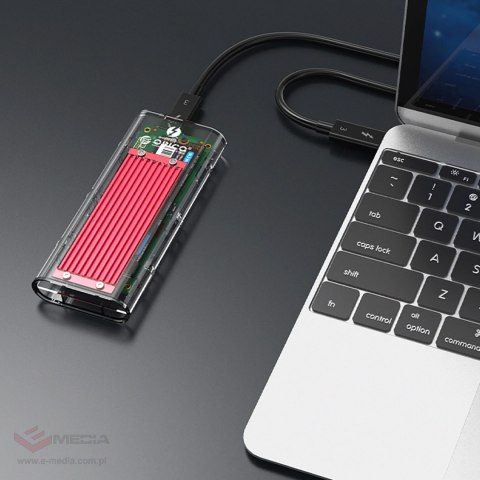Kieszeń dyskowa Orico TCM2-C3 M.2 NVME na USB-C 10Gb/s - czerwona