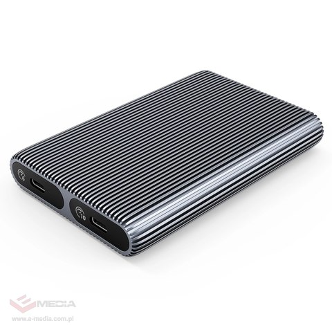 Kieszeń dyskowa podwójna Orico AM2C3-2SN na dwa dyski M.2 SATA+NVME USB-C 3.2 6Gb/s / 10Gb/s - szara