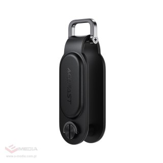 Lokalizator Bluetooth Acefast S4 w formie breloka na klucze kompatybilny z Apple Find My - czarny
