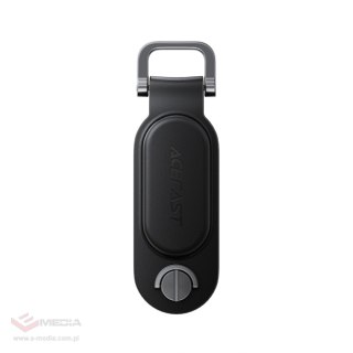 Lokalizator Bluetooth Acefast S4 w formie breloka na klucze kompatybilny z Apple Find My - czarny