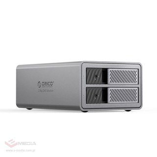 Macierz dyskowa Orico 9828RU3 2 Big DAS Solution ProRAID na 2 dyski 2,5"/3.5" SATA HDD/SSD z kontrolerem RAID - szara