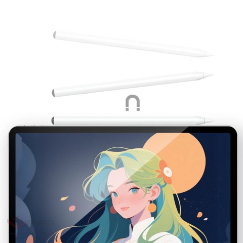 Rysik stylus pojemnościowy Acefast V2 do iPad z 2 wymiennymi końcówkami - biały