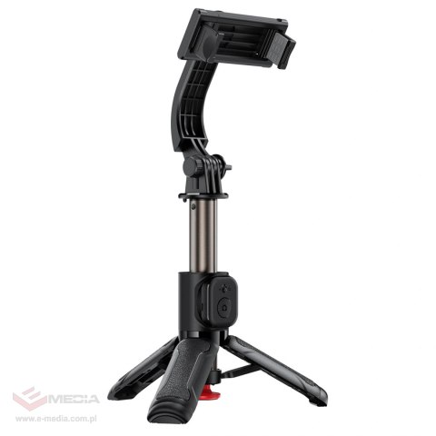 Selfie stick Acefast E42 z automatycznym statywem i pilotem Bluetooth 63 cm - czarny