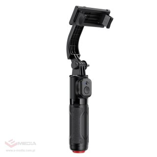 Selfie stick Acefast E42 z automatycznym statywem i pilotem Bluetooth 63 cm - czarny