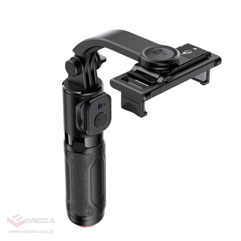 Selfie stick Acefast E42 z automatycznym statywem i pilotem Bluetooth 63 cm - czarny