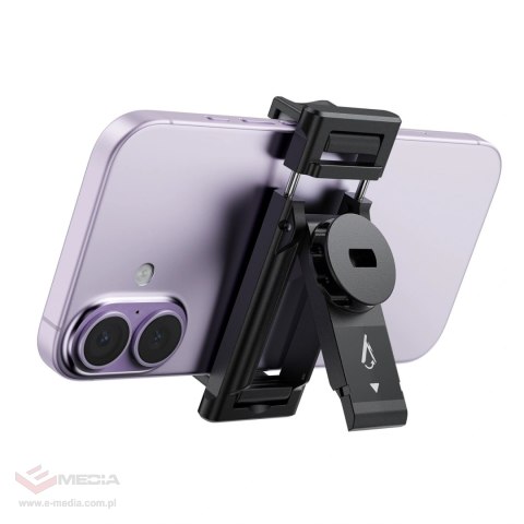 Selfie stick Acefast E42 z automatycznym statywem i pilotem Bluetooth 63 cm - czarny