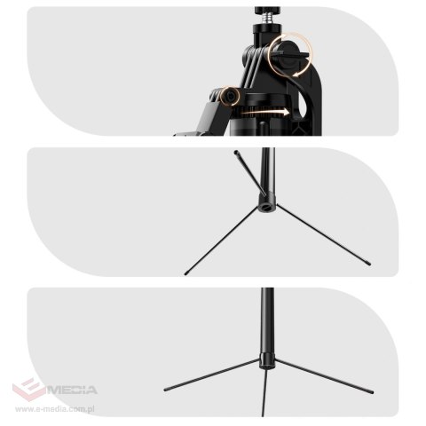 Selfie stick Orico SPM170 tripod 1/4" na telefon kamerę aparat Bluetooth 5.2 - czarny