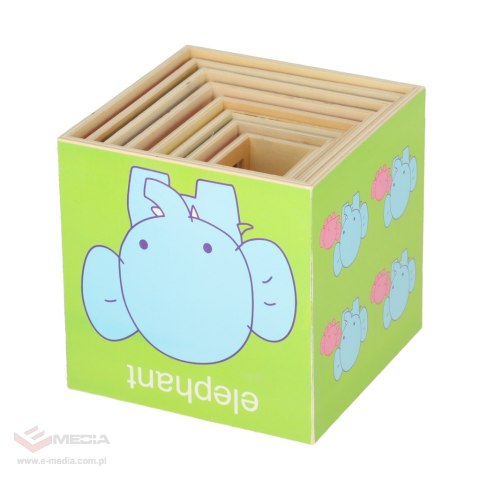 Wieża edukacyjna drewniana sorter kształty nauka liczenia 71cm XXL