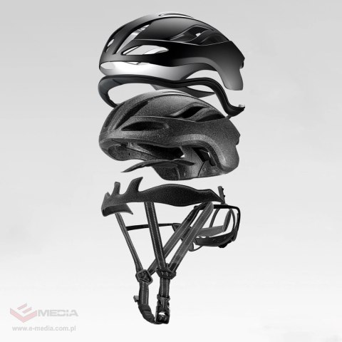 Kask rowerowy Rockbros TS-42 lekki 58-62 cm - czarny