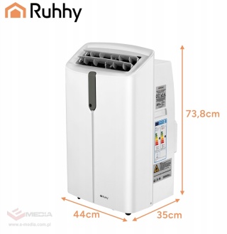 Klimatyzator Przenośny WiFi 4w1 Osuszacz 35l Wentylacja Grzanie 3,5W 30m2