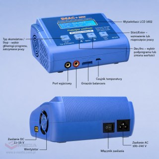 Ładowarka balansująca B6AC+ 80W E6360