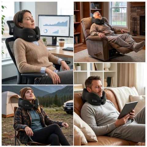 Poduszka podróżna Tech-Protect ComfortRest - czarna