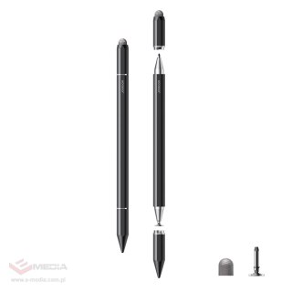 Rysik pasywny Joyroom JR-BP561 3w1 magnetyczny pojemnościowy stylus - czarny