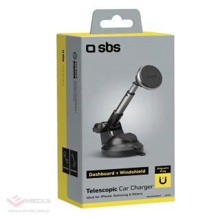 Uchwyt na smartfona teleskopowy SBS TESUPMAGEXT kompatybilny z MagSafe - czarny